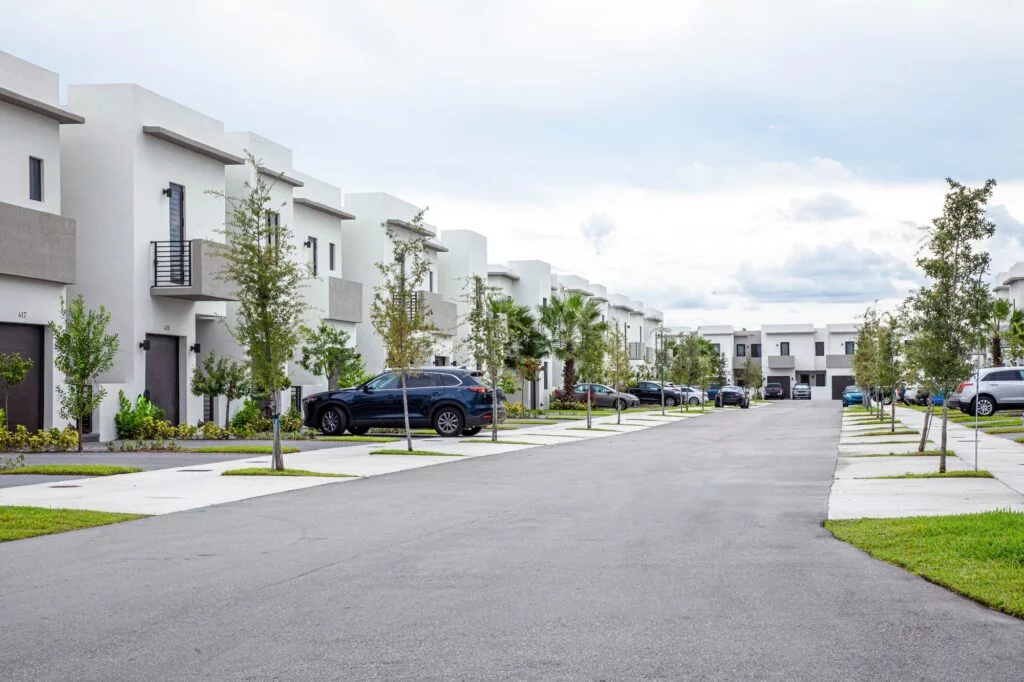 Modern condo community of apartment in Florida